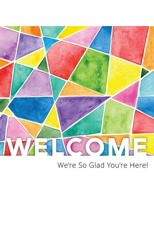 Welcome Folder-We're So Glad You're Here (Psalm 27:4  NIV) (Pack Of 12)