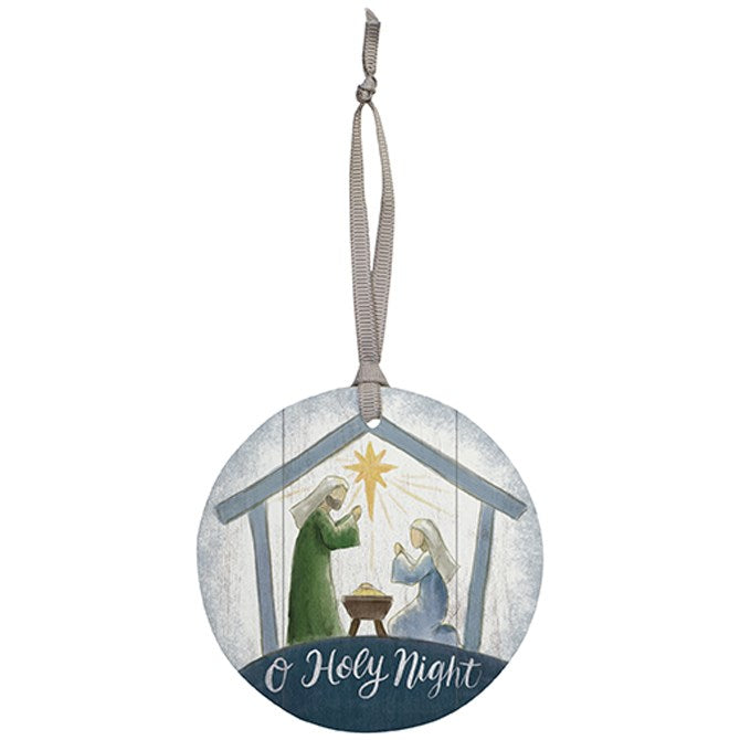 Ornament-O Holy Night (3.5") (Pack Of 6)