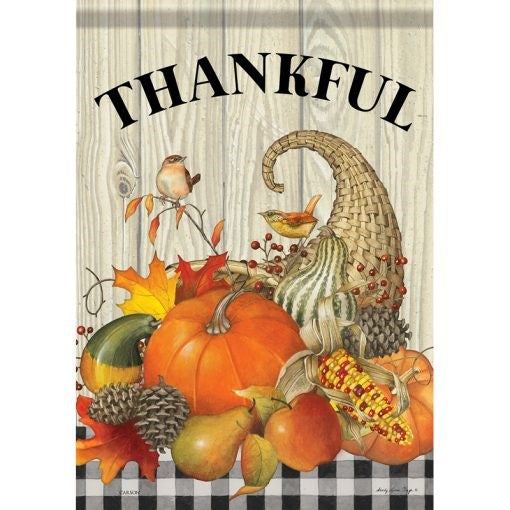 Flag-Garden-Durasoft-Thankful Cornucopia (12.5" x 18")