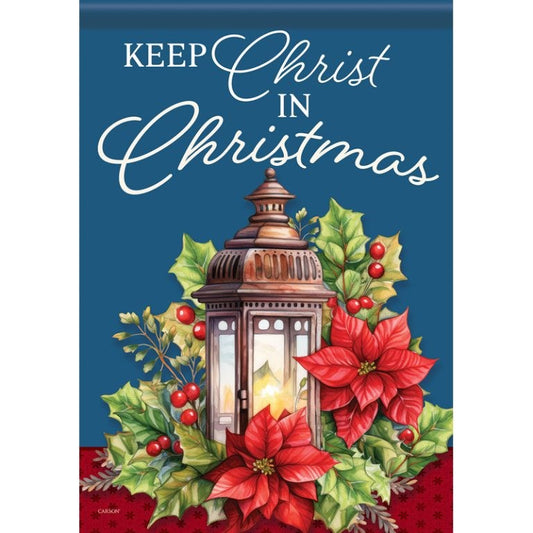 Flag-Garden-Durasoft-Holly Lantern (12.5" x 18")