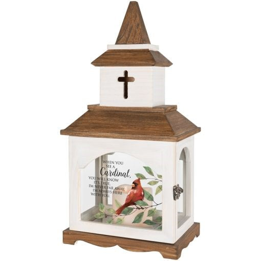 Lantern w/Flameless LED Candle & Timer-Cardinal (18.25" x 8.75" x 5.5") (Pack Of 2)