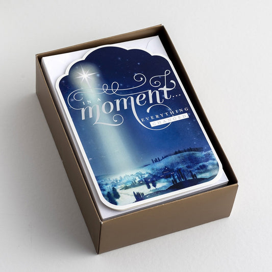 Boxed Card-Christmas-In A Moment-Ii Corinthians 1:20 Ncv (Box Of 50)