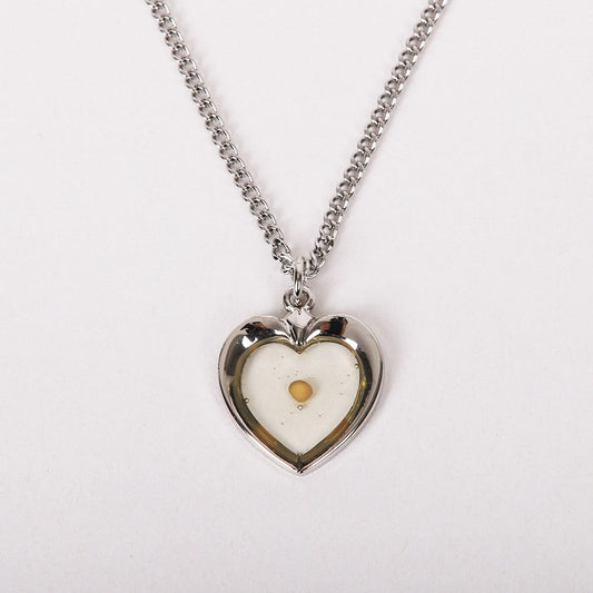 Necklace-Sterling Silver-Heart Mustard Seed (18")