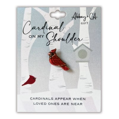 Lapel Pin-Cardinal On My Shoulder (Carded)