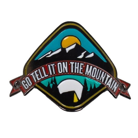 Walking Stick Medallion-Go Tell It On The Mountain-1.37" (Pack Of 6)