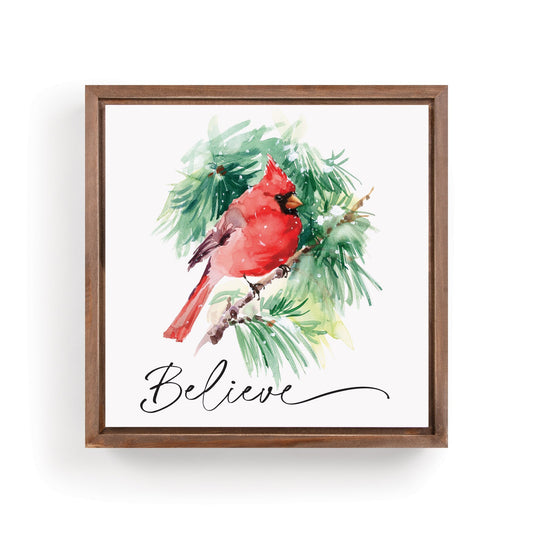 Framed Art-Believe Cardinal