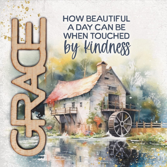 Magnet-Crafted Remindables-Grace-How Beautiful (3.5" SQ)
