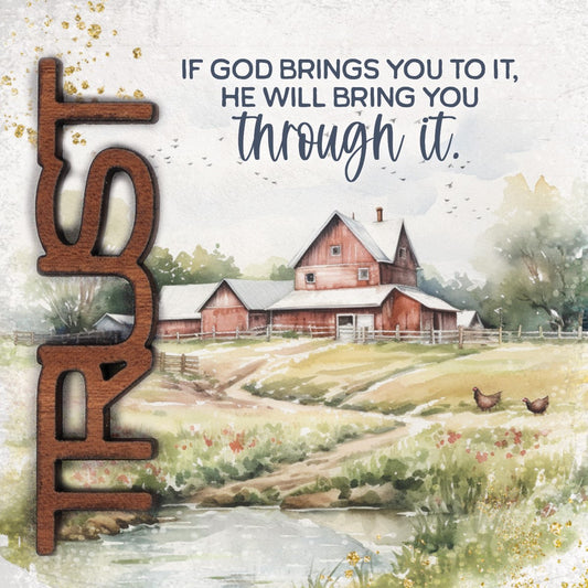 Magnet-Crafted Remindables-Trust-If God Brings (3.5" SQ)