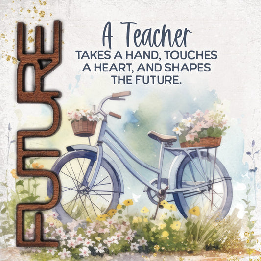 Magnet-Crafted Remindables-Future-A Teacher (3.5" SQ)
