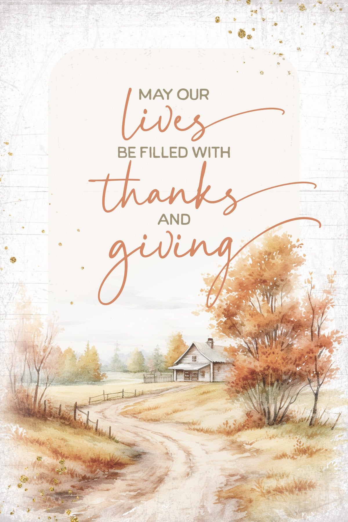 Wall Plaque-Mini Blessings-May Our Lives Be (4" x 6")