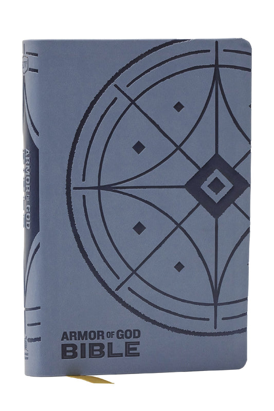 NKJV Armor Of God Holy Bible (Comfort Print)-Blue/Gray Leathersoft