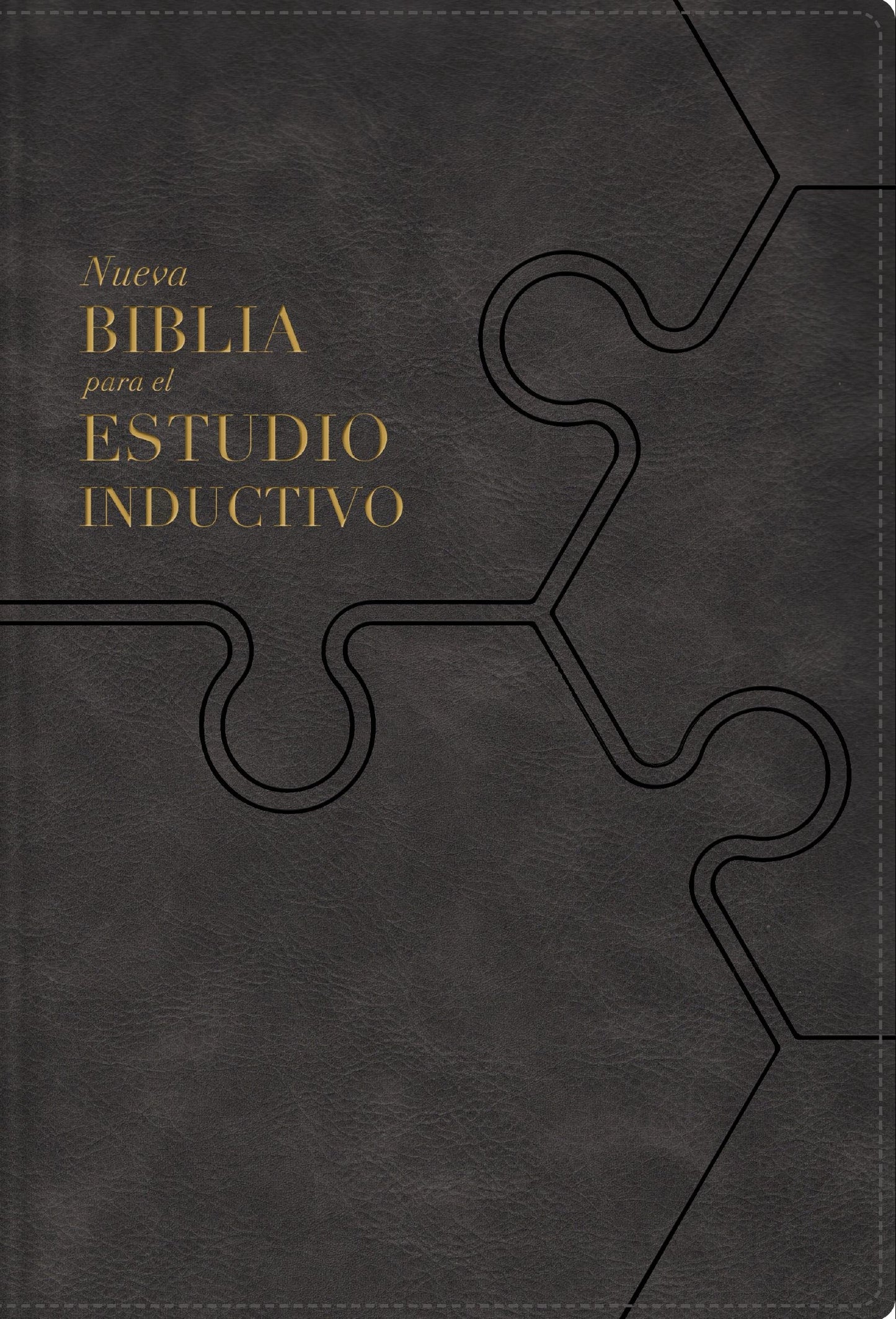 NBLA Inductive Study Bible (Comfort Print) (Biblia para el estudio inductivo  Tapa dura)-Gray Leathersoft