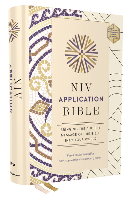 NIV Application Bible (Comfort Print)-Multi-Cream Hardcover