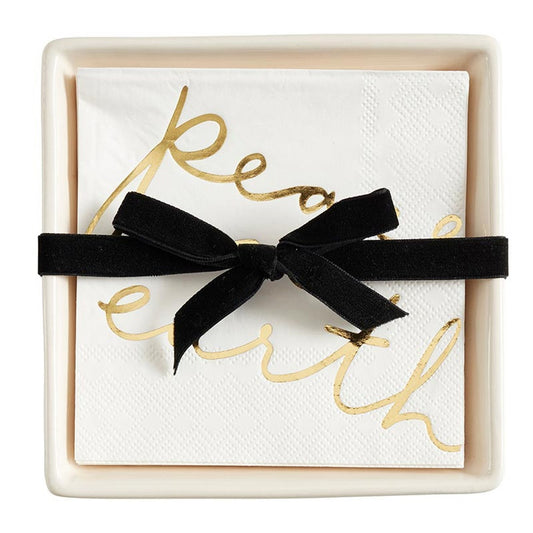 Napkin Tray-Peace On Earth w/20 Napkins