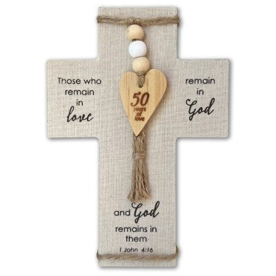 Cross-Fabric Wrapped-50th Anniversary (5" x 7 1/2")