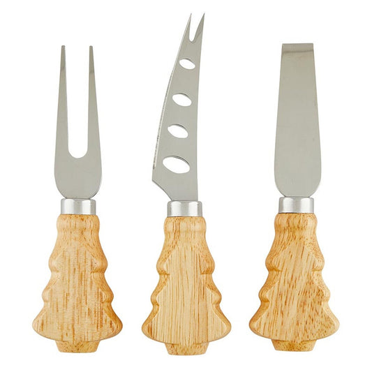 Charcuterie Cheese Knives-Tree Handle (Set Of 3)