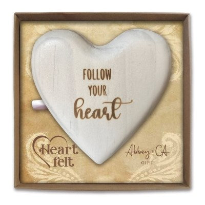 Message Heart-Follow Your Heart (3.5" x 3.75")