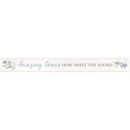 Skinny Message Bar-Amazing Grace (14" x 1.5" 1")