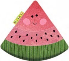 Plush-Fruits Of the Spirit: Watermelon (Cutie Fruities) (4" x 5-1/2")
