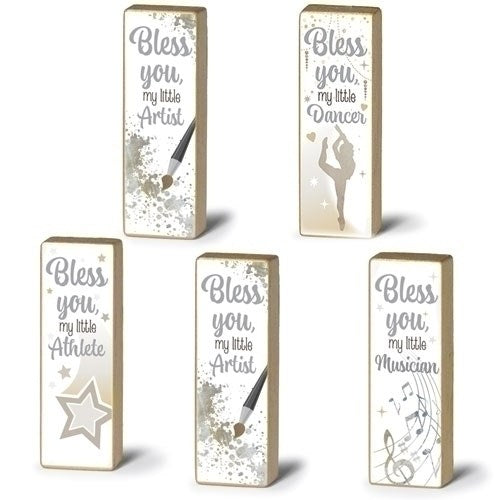 Display-Blessing Blocks-5 Assorted (4.25"H) (Set Of 30)