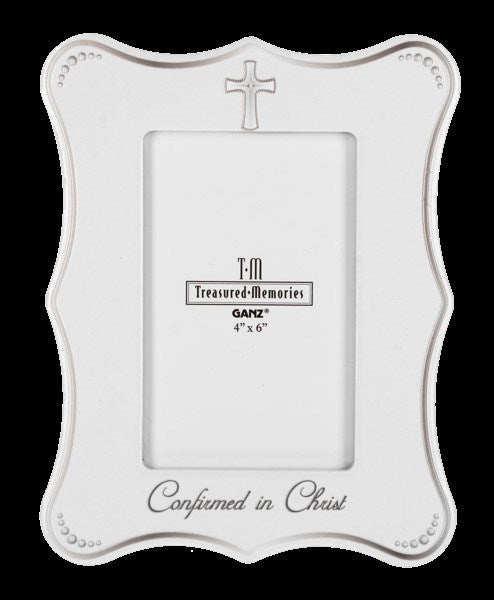Frame-Confirmed In Christ-White (Holds 4x6 Photo)