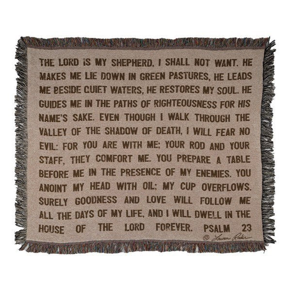 Throw-The Lord Is My Shepherd-Tapestry (50" x 60")