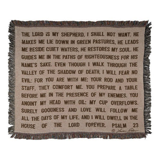 Throw-The Lord Is My Shepherd-Tapestry (50" x 60")