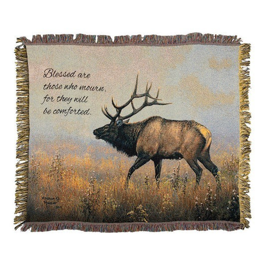 Throw-Grey Ghost With Verse-Tapestry (50" x 60")