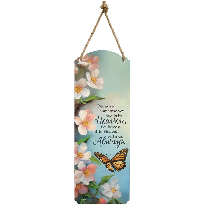 Metal Wall Decor-Heaven With Us (6.5" x 18")