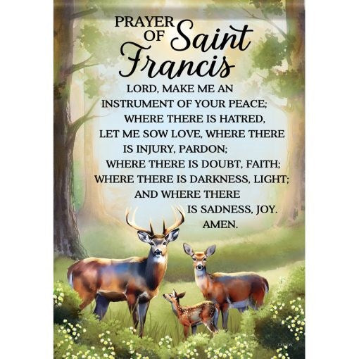 Flag-Garden-Dura Soft-St. Francis Prayer (12.5" x 18")