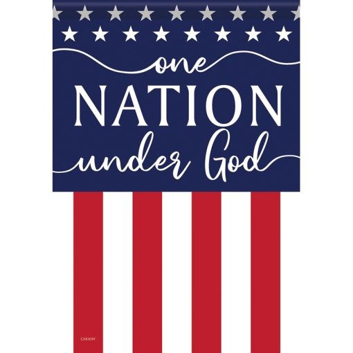 Flag-Garden-Dura Soft-One Nation (12.5" x 18")