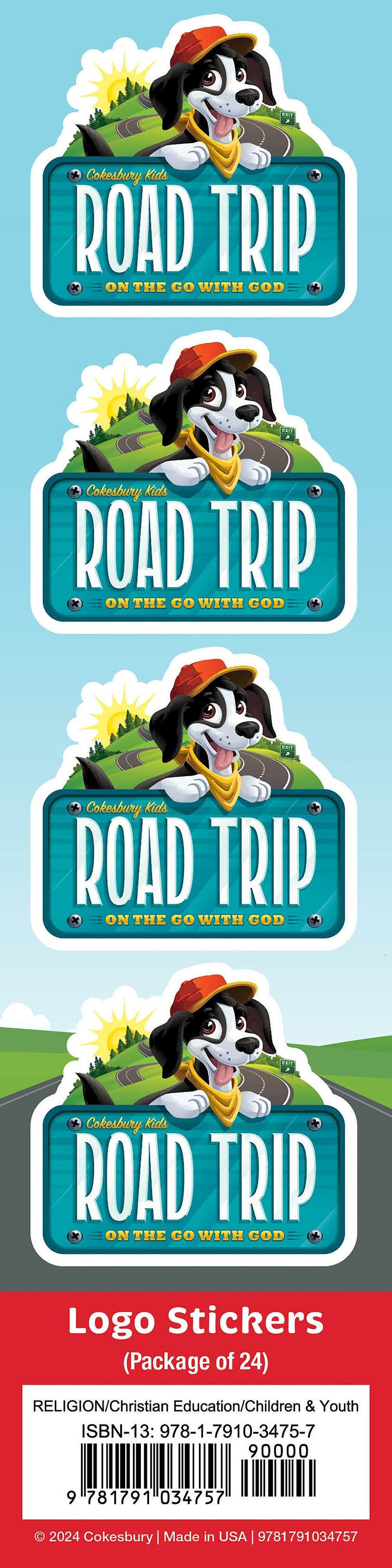 VBS-Road Trip: Logo Stickers (Pack Of 24) (2025)