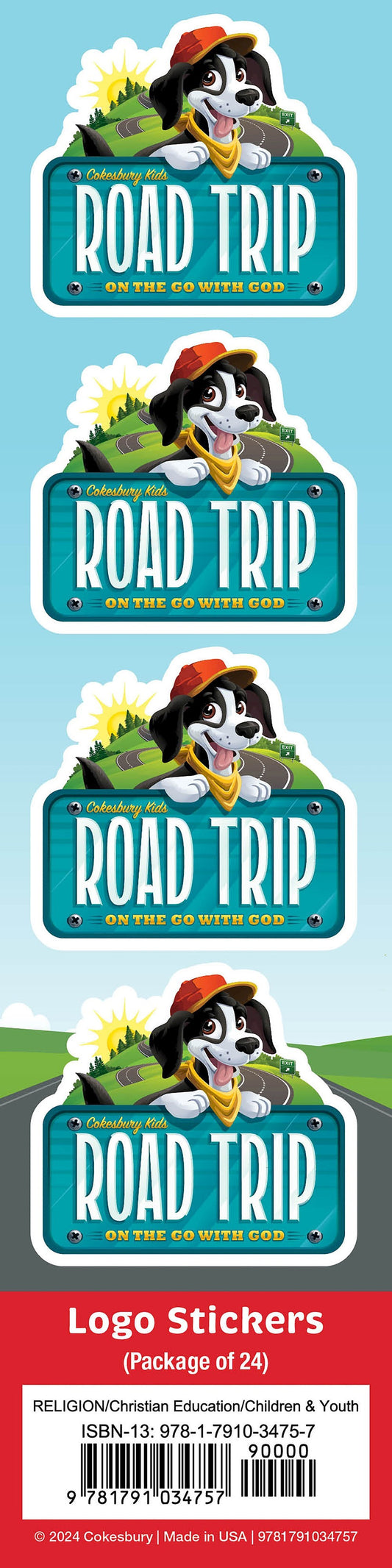 VBS-Road Trip: Logo Stickers (Pack Of 24) (2025)