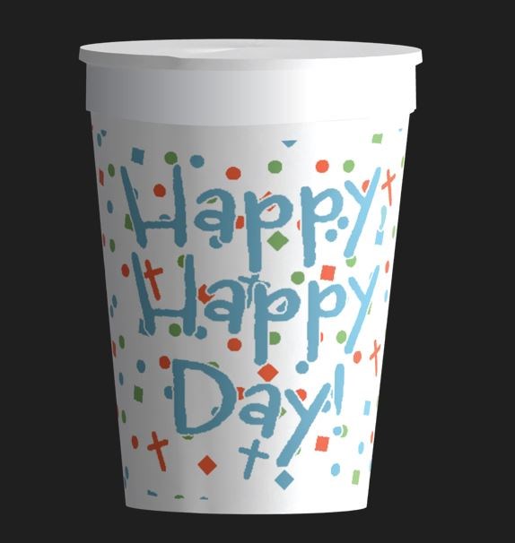 Tumbler-Happy Happy Day! (12 Oz) (Pack Of 25)