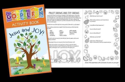 Gospel Fun Jesus And Joy Activity Book (Pack Of 12)