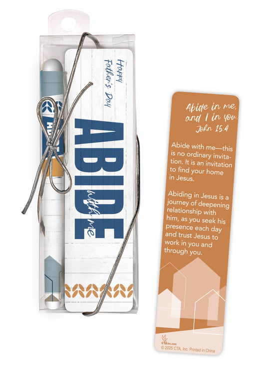 Pen & Bookmark Set-Abide With Me/Father's Day