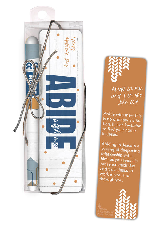 Pen & Bookmark Set-Abide With Me/Mother's Day