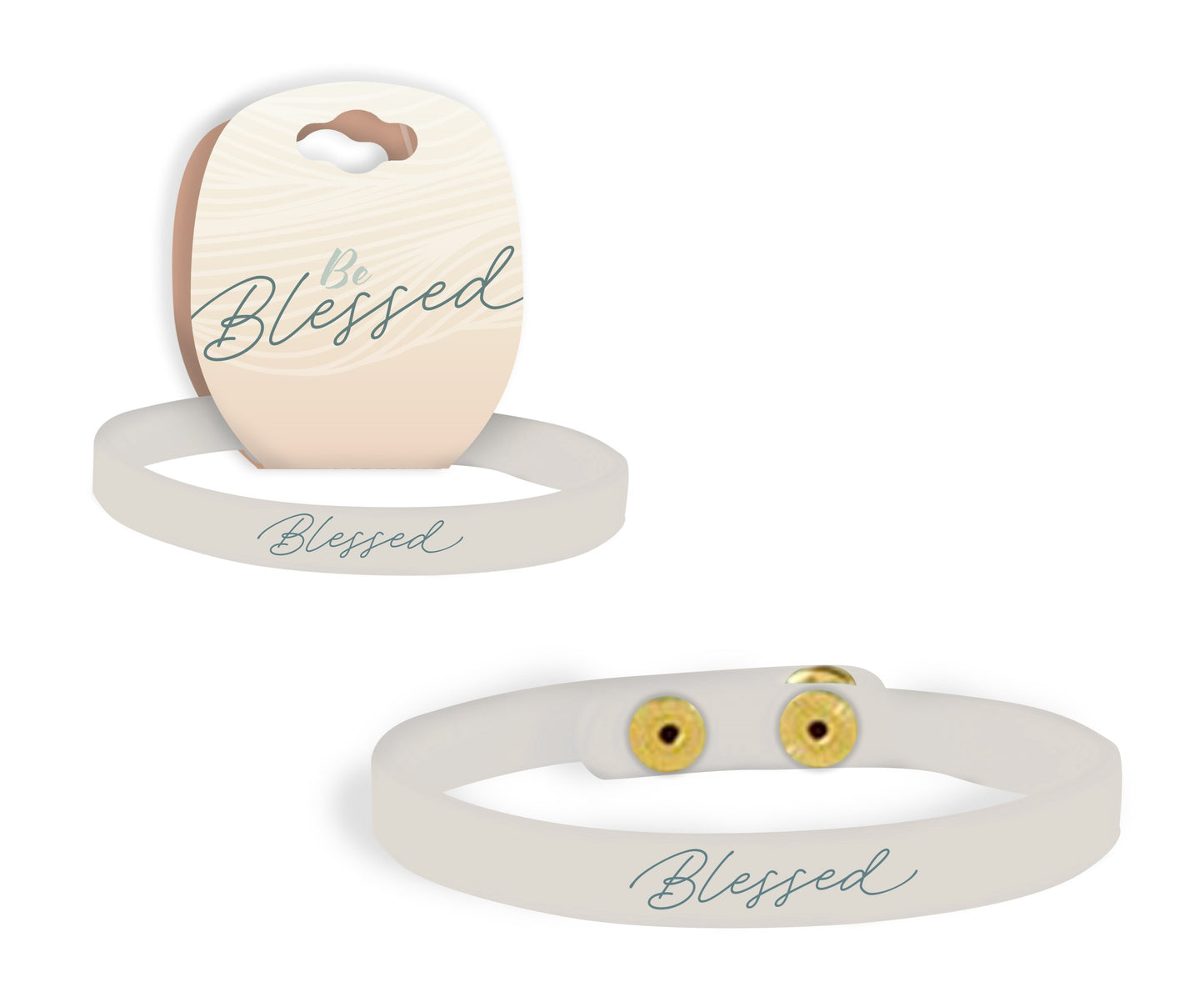 Bracelet-Snap-Be Blessed-Vegan Leather