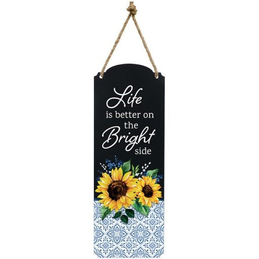 Metal Wall Decor-Bright Side (6.5" x 18")