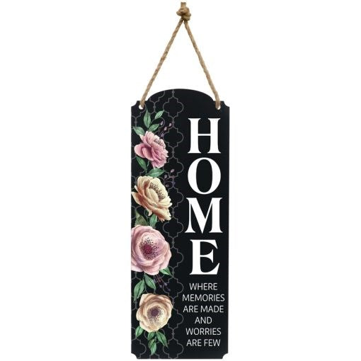 Metal Wall Decor-Home Sweet Home (6.5" x 18")