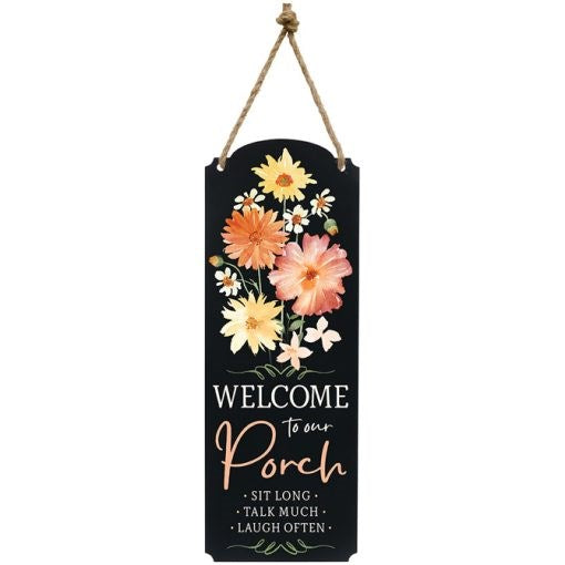 Metal Wall Decor-Welcome To Our Porch (6.5" x 18")