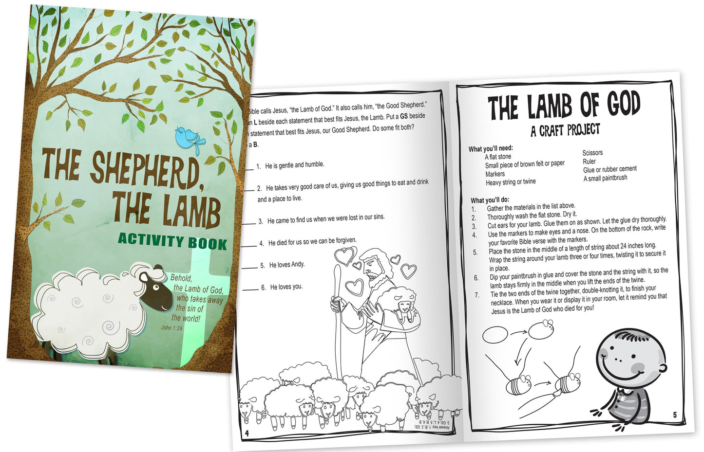 The Shepherd  The Lamb Activity Book (Pack Of 12)