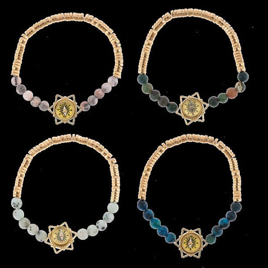 Bracelet-He Will Direct Your Path W/ Display (3 Ea Of 4 Asstd.) (Pack Of 12)