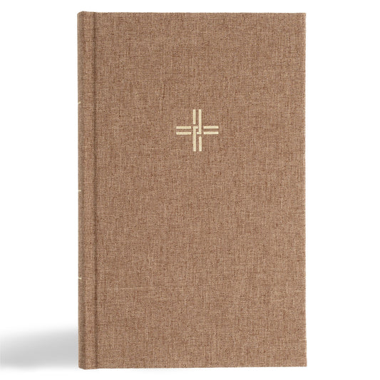 CSB Single-Column Personal Size Reference Bible-Brown Cloth Over Board