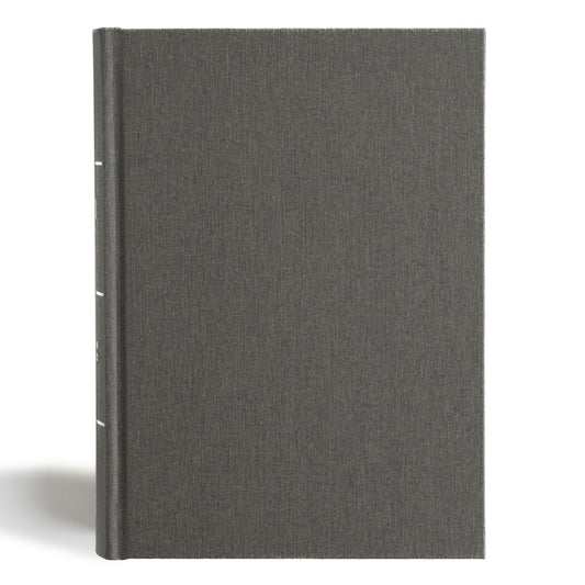 CSB Study Bible  Personal Size Edition-Charcoal Cloth Over Board