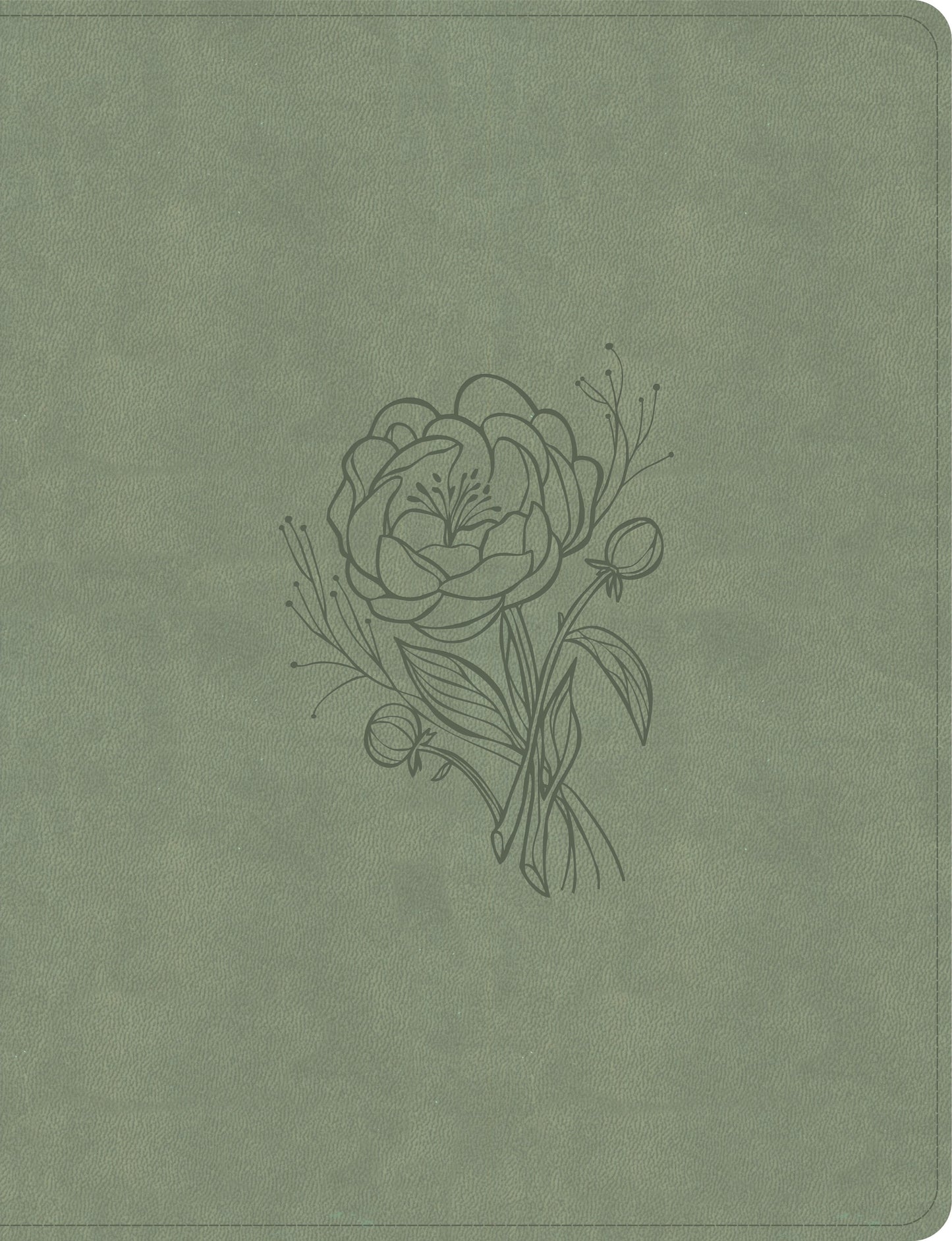 KJV Notetaking Bible  Large Print Edition-Sage SuedeSoft LeatherTouch