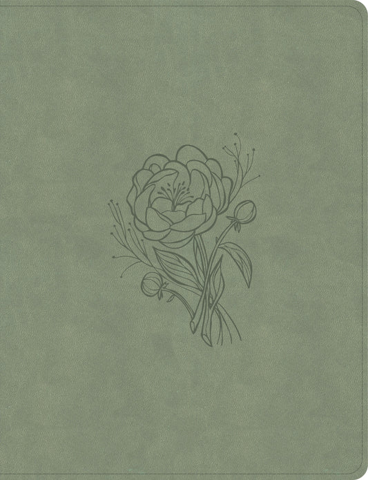 KJV Notetaking Bible  Large Print Edition-Sage SuedeSoft LeatherTouch