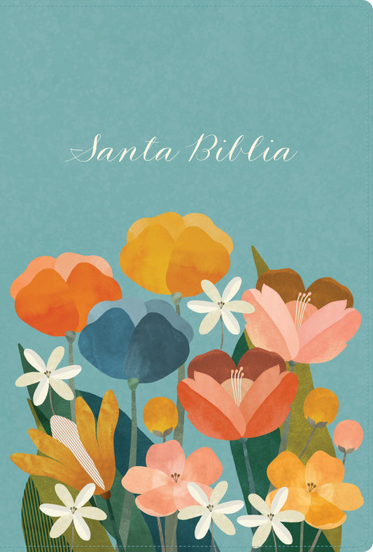 RVR 1960 Biblia Letra Grande Tamano Manual  Edicion Especial (Hand Size Giant Print)-Aqua LeatherTouch