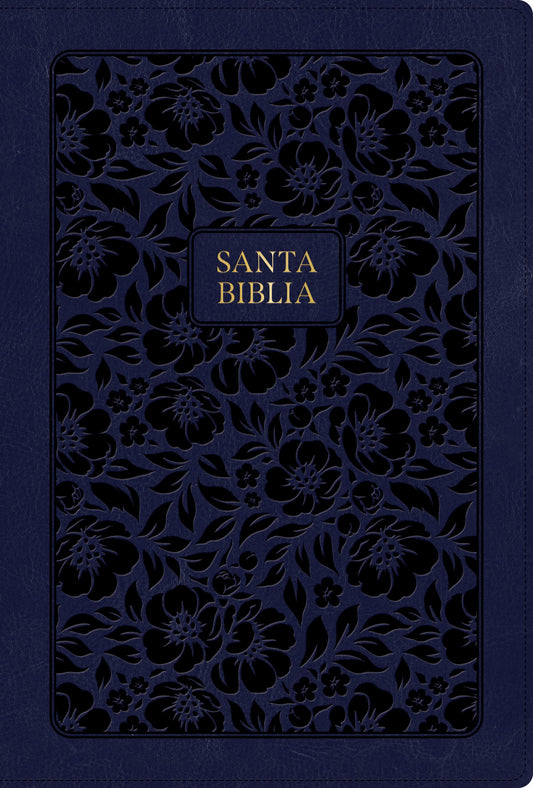 RVR 1960 Biblia Letra Grande Tamano Manual  Edicion Especial (Hand Size Giant Print)-Navy LeatherTouch