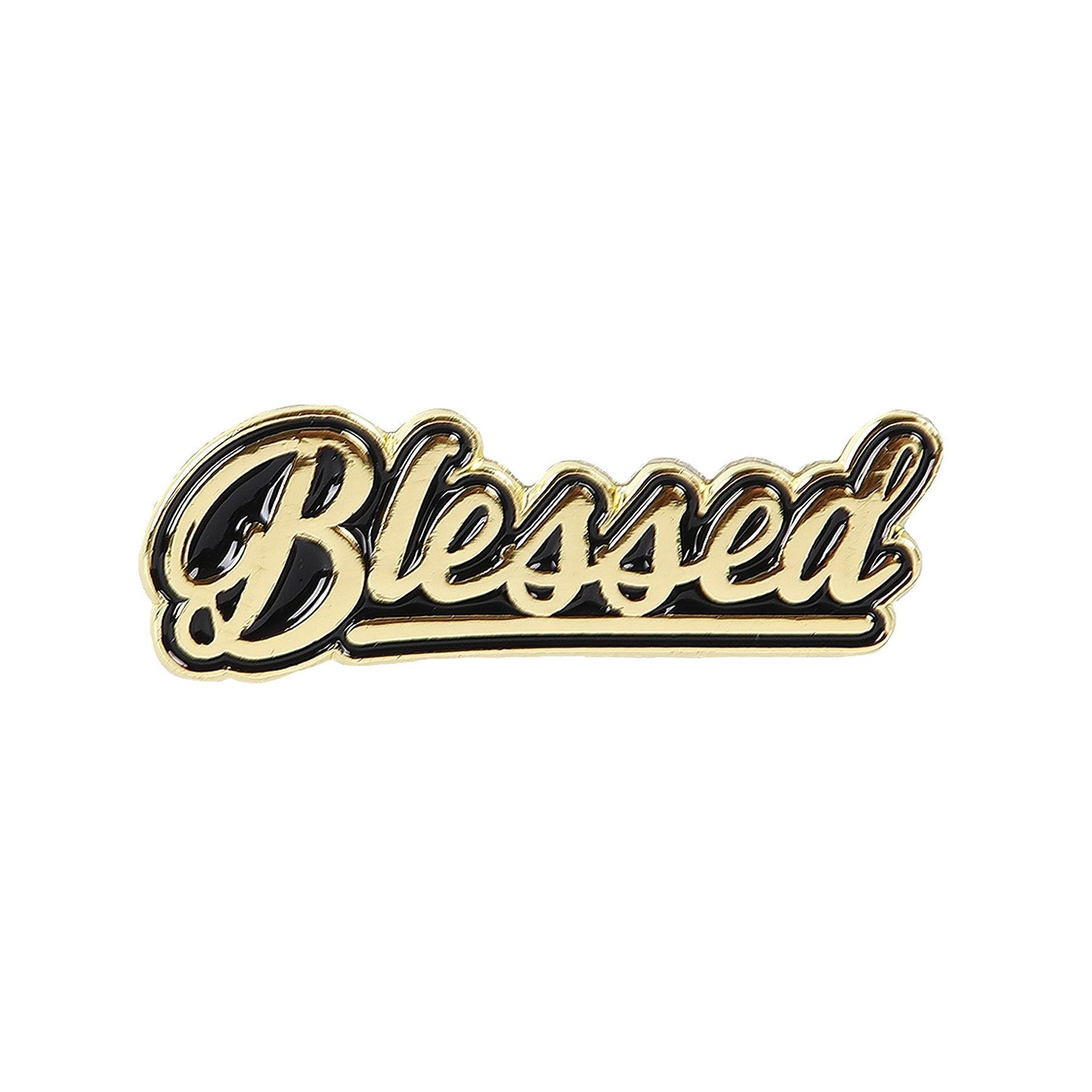 Lapel Pin-Blessed-Gold (1 1/8") (Pack Of 3)